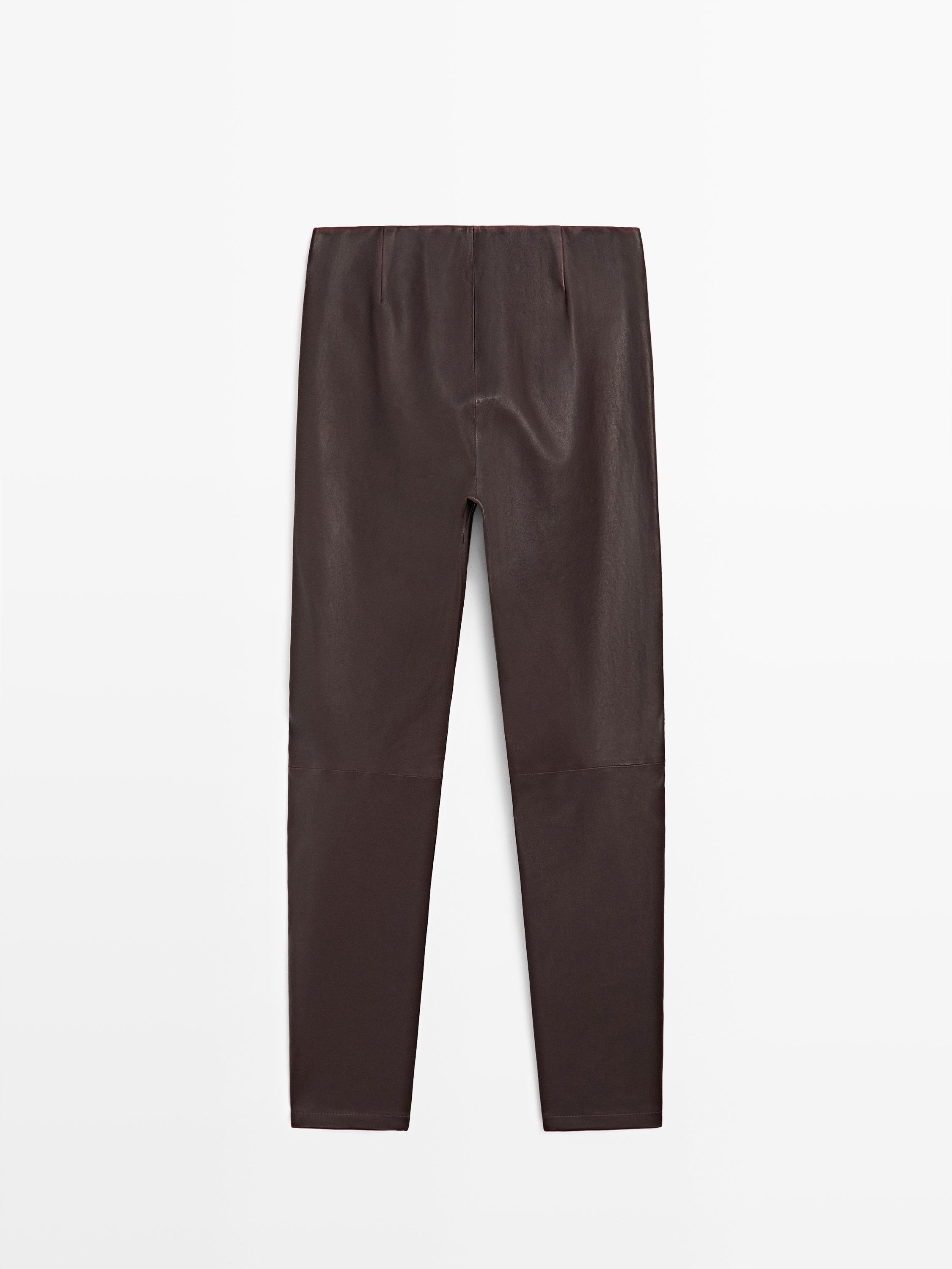 Leggings en cuir nappa